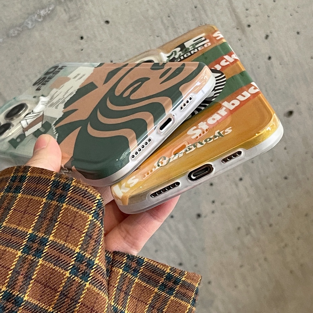 Ốp điện thoại in Starbucks thích hợp cho iphone 14ProMax 14Plus 13ProMax 13 13pro 11ProMax 11 12Pro 12ProMax