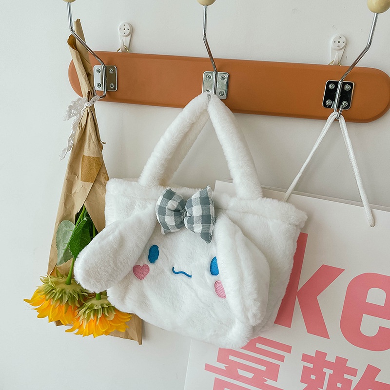 Túi bông xách tay đeo vai siêu nhẹ thiết kế hoạt hình đáng yêu