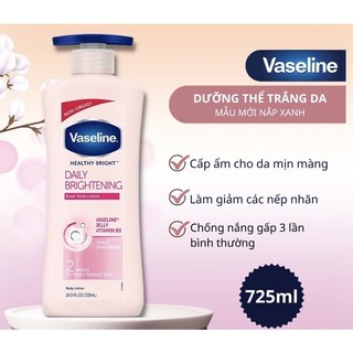 Sữa dưỡng thể Vaseline Healthy White UV Lightening 725ml