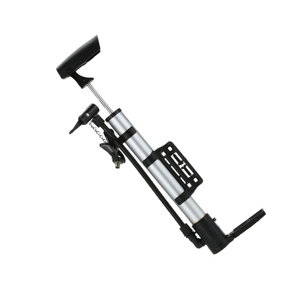 Ống Bơm Xe Đạp Bằng Hợp Kim Nhôm Có Thể Gấp Gọn Kèm Giá Đỡ Tiện Dụng