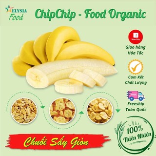 Chuối sấy giòn,chuối sấy vàng nguyên miếng, vỡ giòn tan bổ sung năng lượng cho cơ thể loại 100g,200g,500g