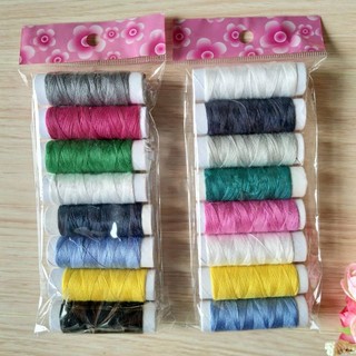 Gói 8 cuộn chỉ may vá đủ màu
