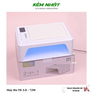  Máy hơ gel T8 3.0 - 72W Có Đệm Kê Tay   Hand Pillow Nail Lamp   Chính Hãng. Sản phẩm máy hơ gel SNRQI T8 chính hãng 72W 