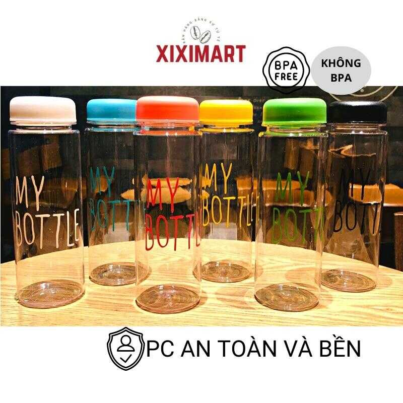 Bình nước MY BOTTLE 500ml phong cách Hàn Quốc, Bình PC an toàn đựng nước, trà, trái cây Xiximart