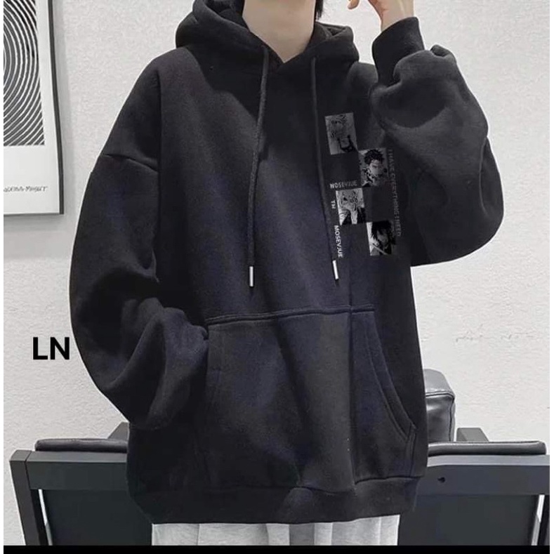 Áo hoodie logo ảnh cậu bé 5D mũ 2 lớp TH6