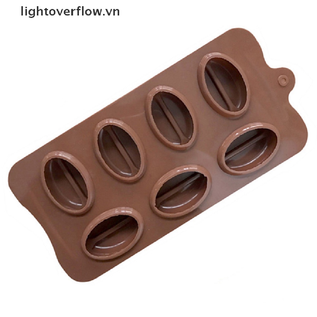 Khuôn Làm Đá / Kẹo / Bánh Hình Hạt Cà Phê Dễ Thương DIY