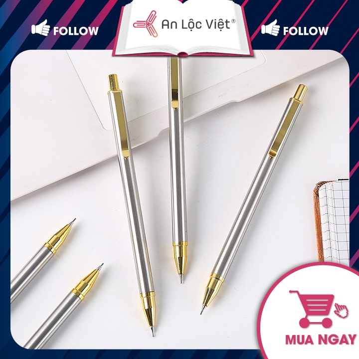 Bút chì đầu bấm cơ khí 0.5mm - 0.7mm OuFeiya 8751 - Nét bút mảnh và sắc nét