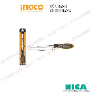 Đục gỗ ingco độ rộng: 6 mm, chiều dài: 140mm, chất liệu crv-50/t hwc0806