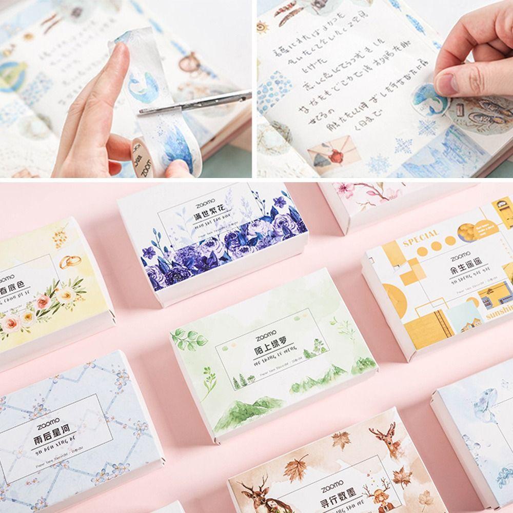 CHOOKEY Cuộn 20 Cuộn Băng Keo Dán Trang Trí Sổ Tay DIY