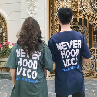 Áo thun unisex nam nữ form rộng giấu quần thời trang Hood