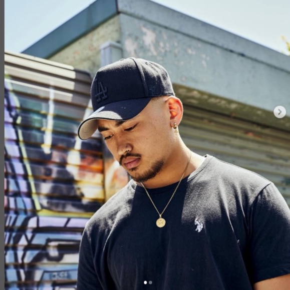 Nón MLB x 47 Brand Mỹ_Logo LA all black