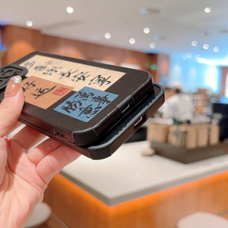 Ốp Điện Thoại Dẻo In Chữ Trung Quốc Độc Đáo Chống Sốc Cho iPhone 14 13 12 11 Pro Max XS XR X 8 7 Plus