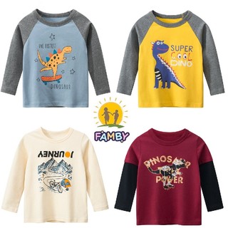 Áo thun bé trai họa tiết ngộ nghĩnh áo dàu tay cotton hàn quốc