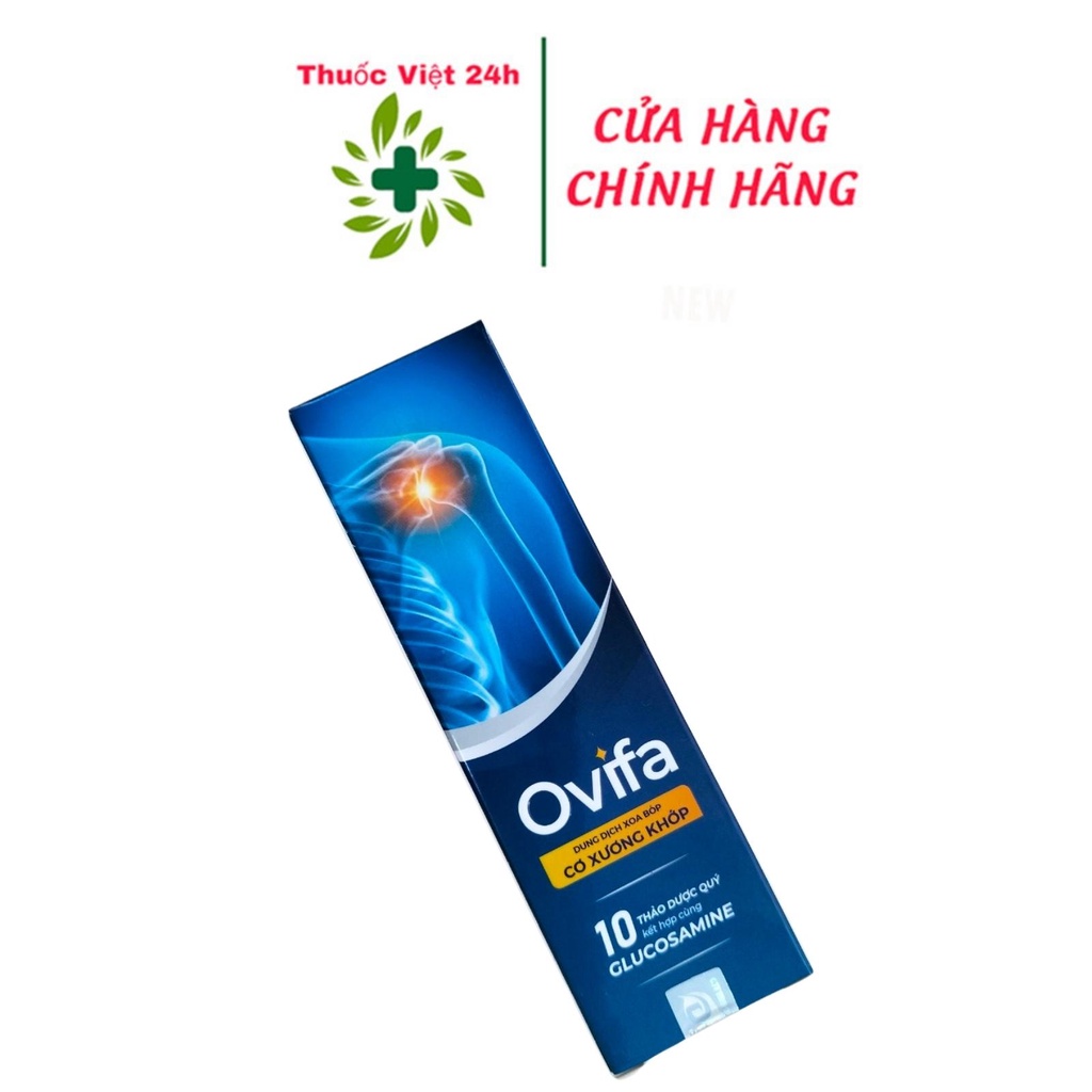 Ovifa giảm đau lưng, đau mỏi vai gáy, đau thần kinh tọa - Hộp 60 ml - ThuocViet24h