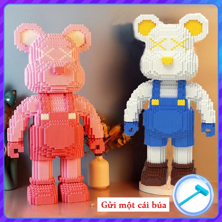 💥Oversized Mua Một Tặng Một💥Đồ Chơi Khối Lắp Ráp Hình Gấu Violent Nhỏ Giáo Dục Cho Người Lớn Và Trẻ Em