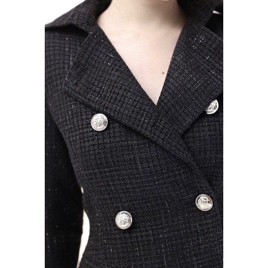 Khoác dạ khuy đồng hàng thiết kế