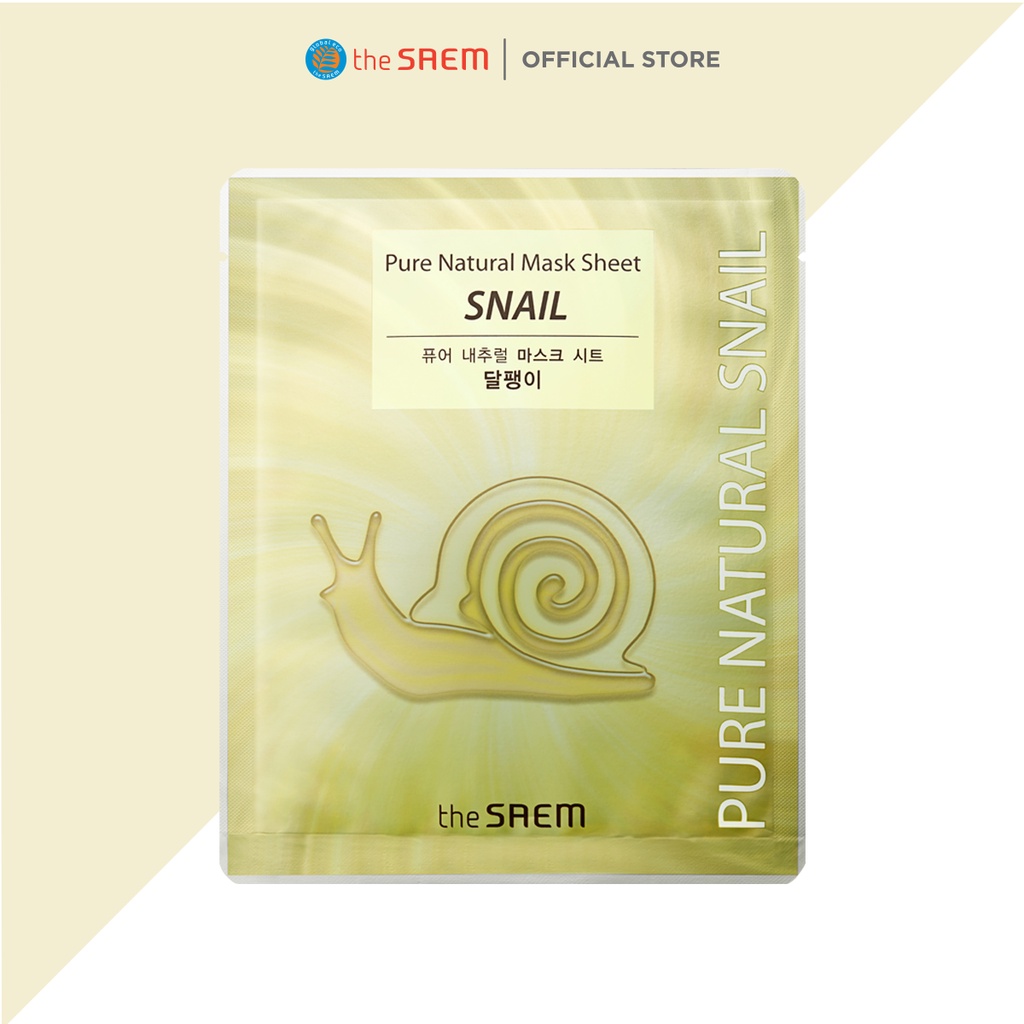 Mặt nạ ốc sên the SAEM Pure Natural Mask Sheet (Snail) 20ml - M3