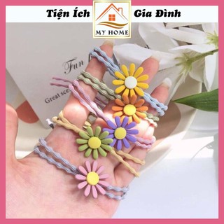 Dây thun cột tóc hoa cúc Hàn Quốc, đồ buộc tóc thời trang