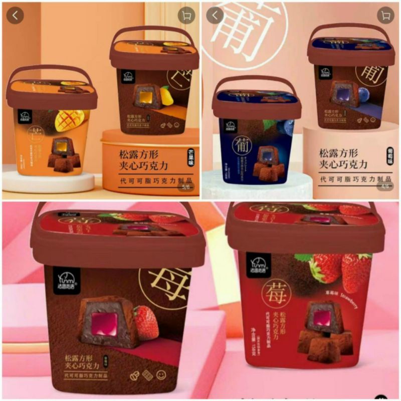 Socola nama tươi deal  - hộp 408g socola các vị hoa quả