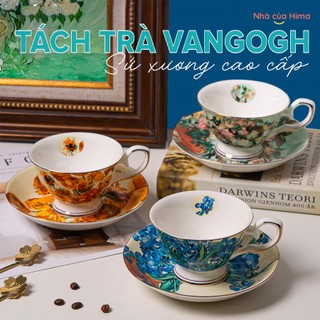 Set tách trà sứ xương cao cấp mô phỏng tranh Vangogh dành riêng cho những ai yêu nghệ thuật