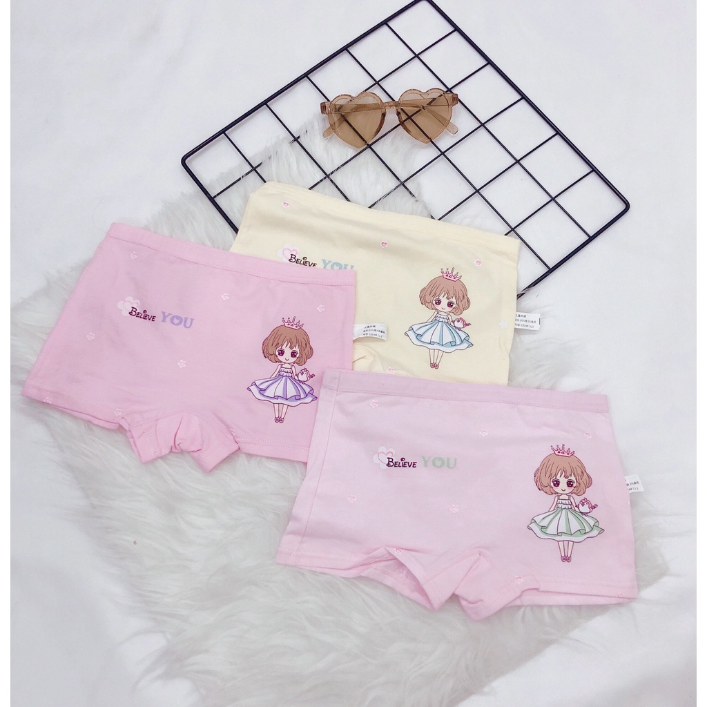 Quần Chip Đùi Bé Gái WOWKIDS Vải Cotton Mềm Mại Co Giãn, Thấm Hút Mồ Hôi Cho Bé 8-18kg
