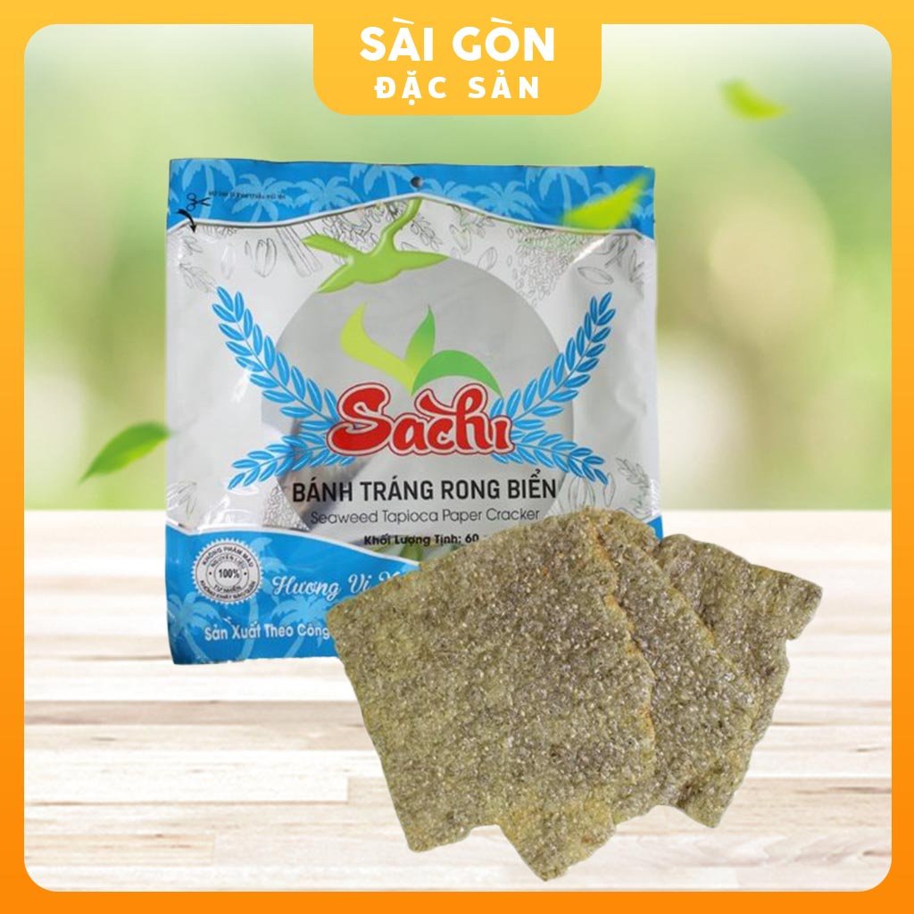 Bánh Tráng Bình Định Nướng Sachi Rong biển 75 Gam Sài Gòn Đặc Sản