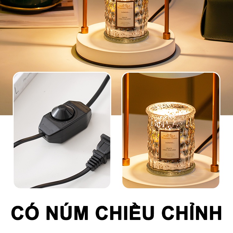 Bóng đèn halogen GU10 35W,50W - Đui đèn Halogen GU10 - Dây chỉnh sáng - Phụ kiện thay thế cho đèn đốt nến thơm