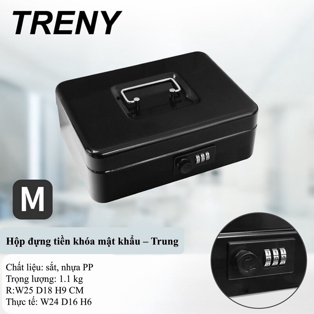 Hộp đựng tiền chữ nhật, hộp đựng tiền tiết kiệm, hộp đựng tiền bằng sắt, hộp đựng tiền có mật khẩu, hộp đựng trang sức