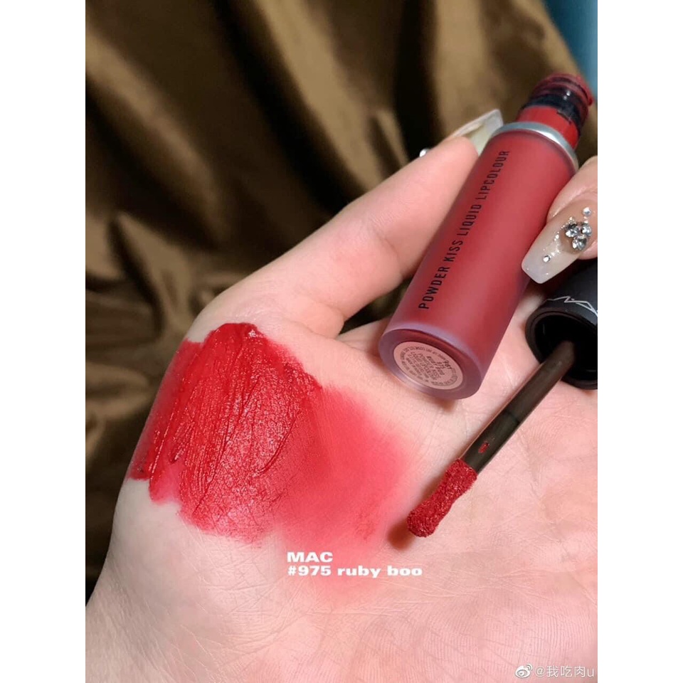 Son Mac 975 Ruby Boo - Màu đỏ ruby