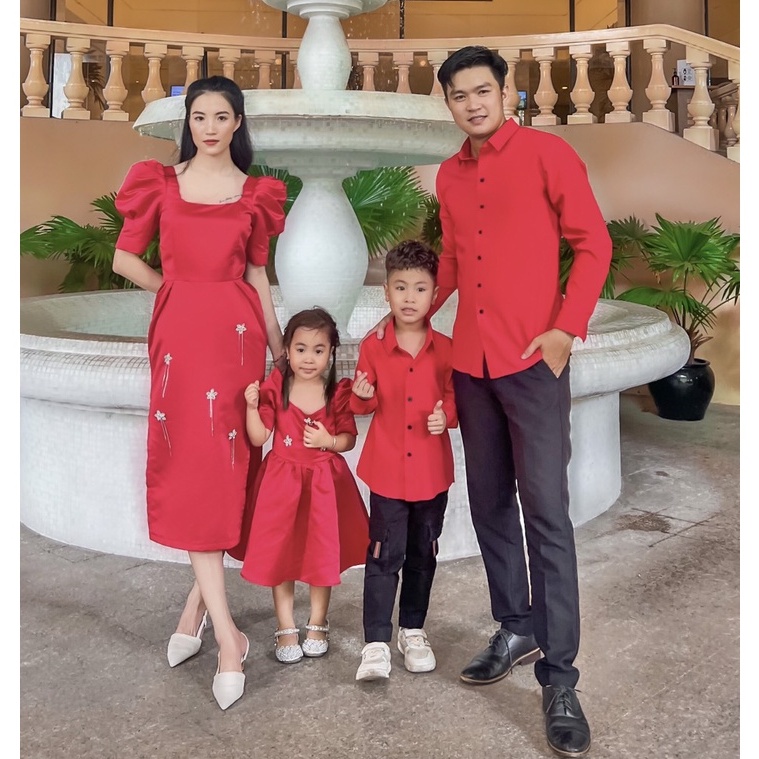 Đồ đôi gia đình đi tiệc - đồ đôi mặc Tết 2023 thiết kế by FAMAWA