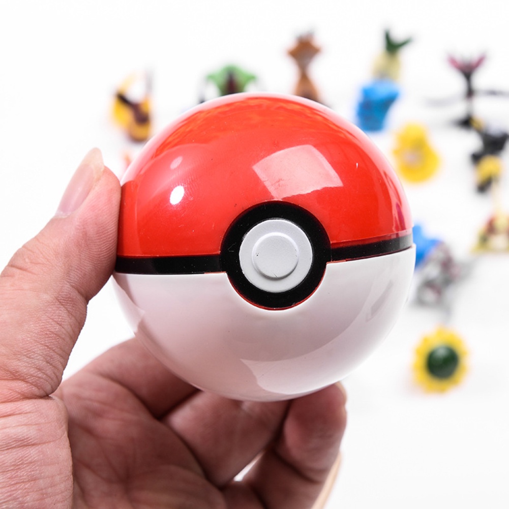 Quả Cầu Pokemon Kích Thước 6.8CM Với Mô Hình 2-3cm Đồ Chơi Quà Tặng Sinh Nhật Cho Trẻ Em