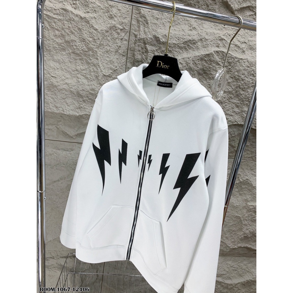 Áo Khoác Hoodie Zip Nam Họa Tiết Hình Tia Sét Cực Chất - Áo Nỉ Hoodie Unisex Nam Nữ Chất Nỉ Bông Mềm Mịn DT FASHION MENW
