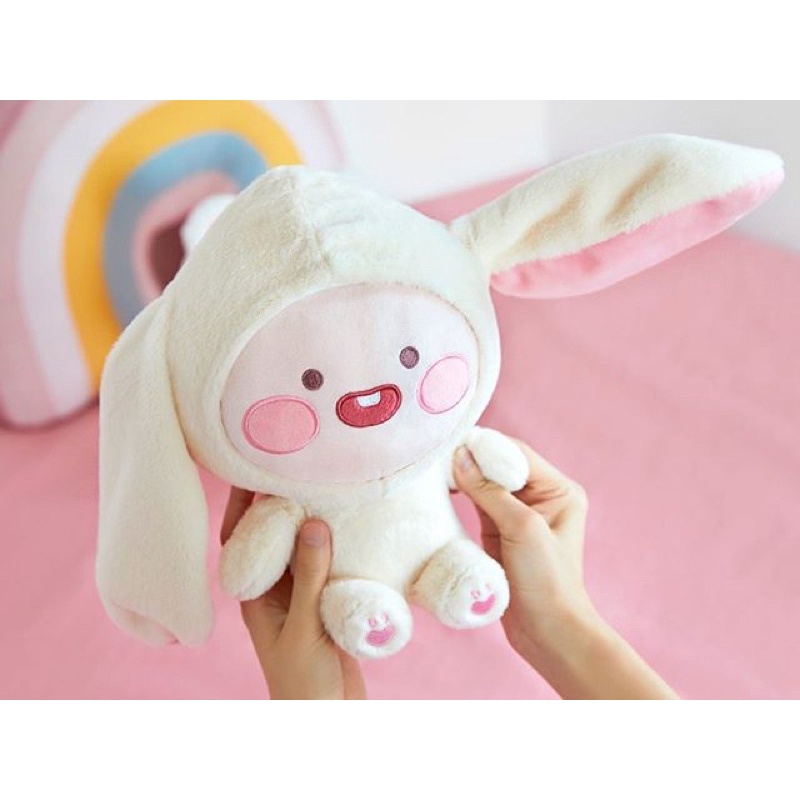 Gấu bông đào cosplay thỏ tai giựt phiên bản mùa đông chính hãng