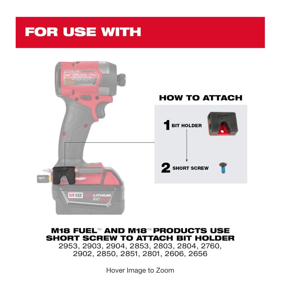 Phụ kiện gài vít Milwaukee M18/M12 Bit Holder - 49-16-3697