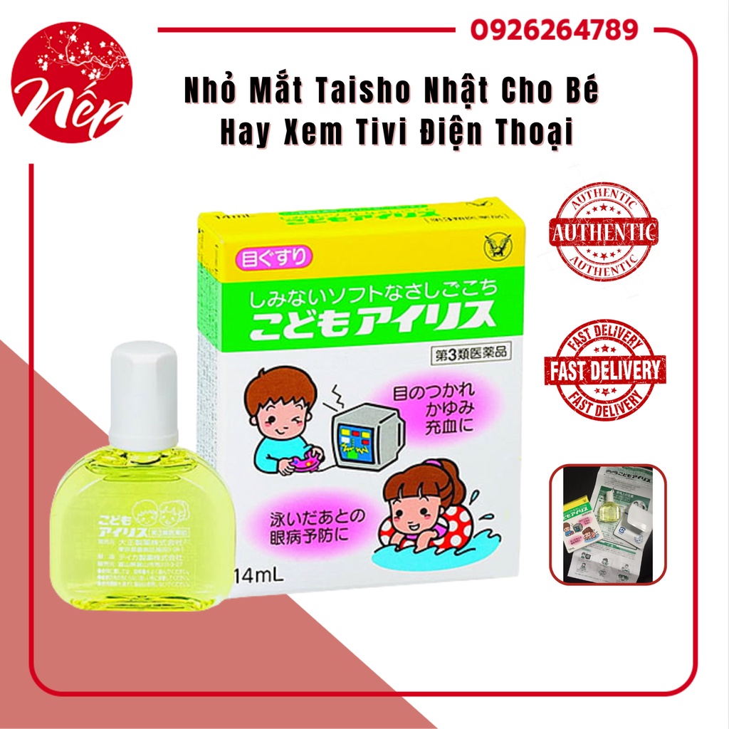 Nhỏ Mắt Taisho Nhật Cho Bé Hay Xem Tivi Điện Thoại