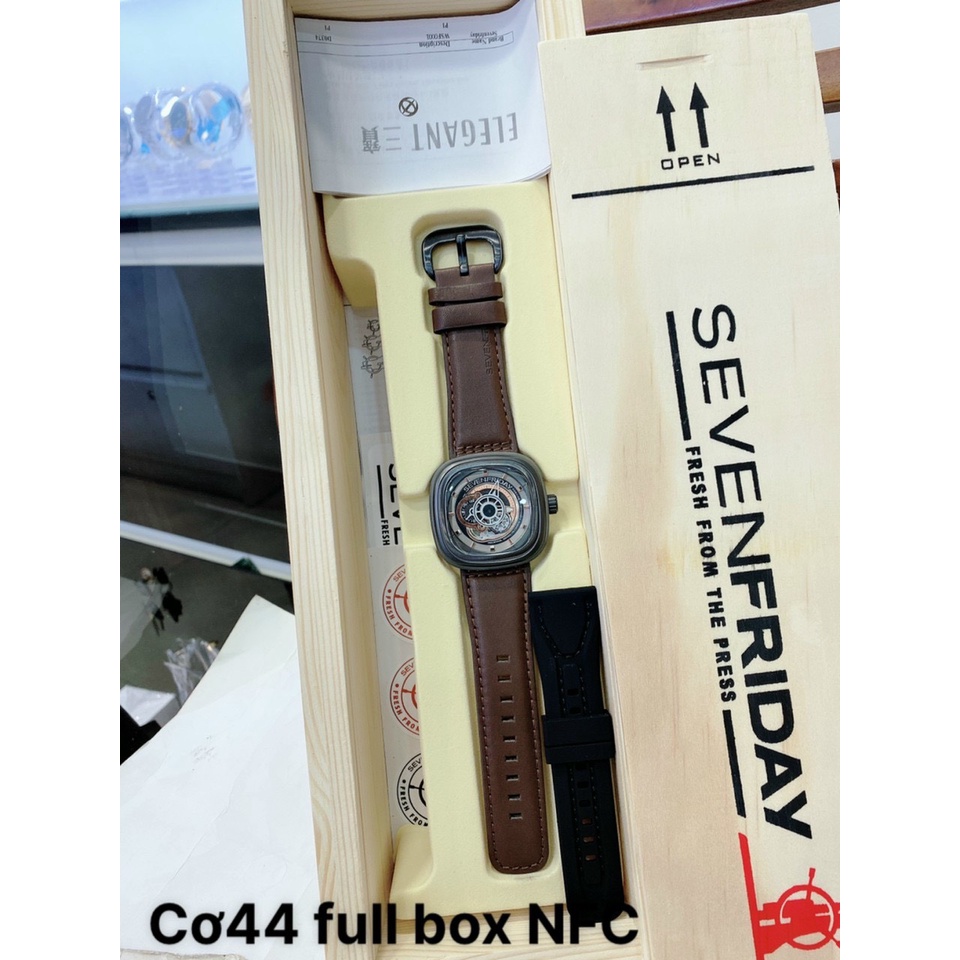 Đồng hồ nam Seven Friday 45mm máy cơ Nhật cao cấp, khung thép 316l, mặt ceramic, tặng kèm dây