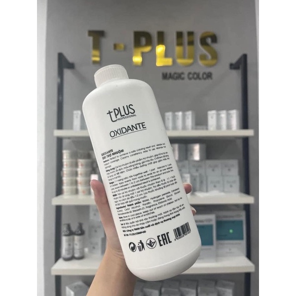 Oxy Trợ Nhuộm Tplus- Oxy Chống Sót Da Đầu 1000ml