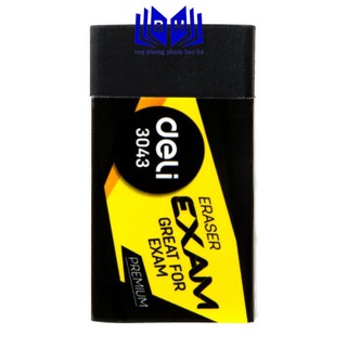 Combo 10 viên Gôm tẩy đen 2B Deli, 40×22×12mm - E3043 ( 3043 )