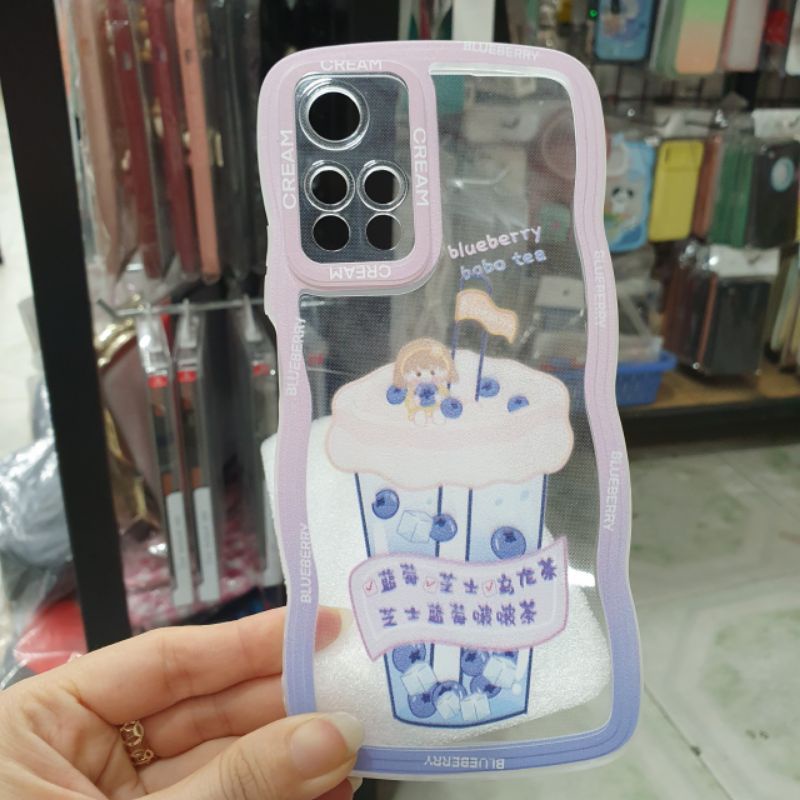 Ốp lưng Xiaomi Redmi note 11 pro plus 5G dẻo viền màu lưng in hình ly trà sữa có bảo vệ camera