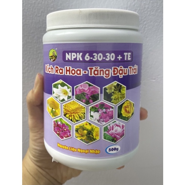 Kích Thích Ra Hoa 6-30-30 + TE 100g- Phân Bón Cuốc Vàng - Kích Ra Hoa Cây Kiểng Cây Ăn Trái