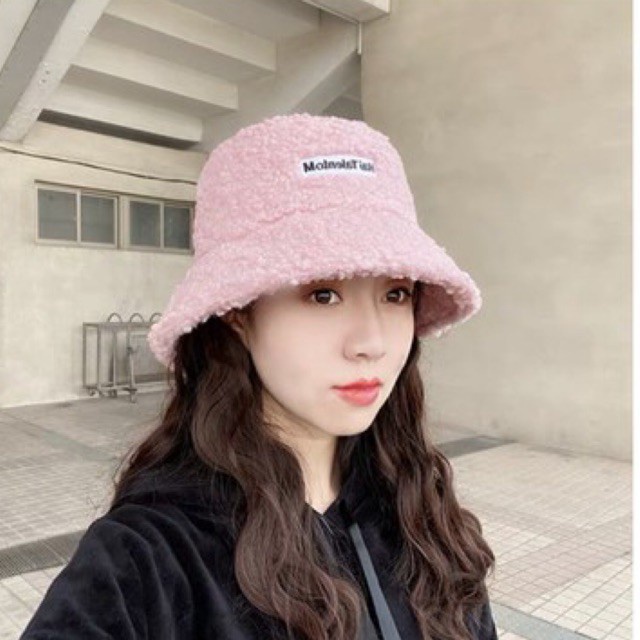Mũ bucket lông cừu phong cách Hàn Quốc siêu ấm 🔥SALE❤️🔥