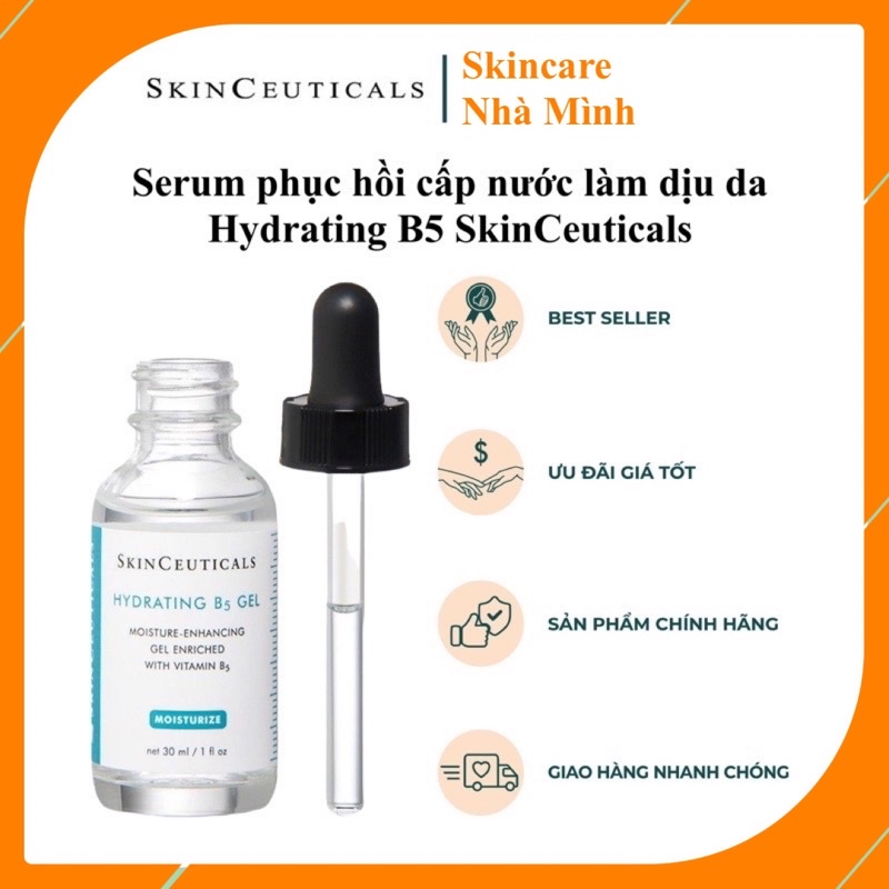 [Hàng chính hãng] Serum phục hồi cấp nước làm dịu da Hydrating B5 SkinCeuticals