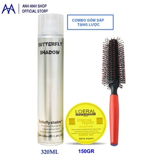COMBO GỒM GÔM SÁP TẶNG 1 LƯỢC TRÒN TẠO KIỂU ANH ANH SHOP
