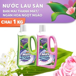 Nước Lau Sàn Maxkleen Hương ngàn hoa Chai 1Kg