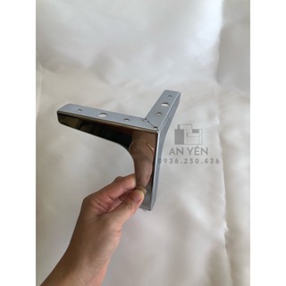 Chân Ghế Sofa Chữ T Sắt Si Bạc AYP08