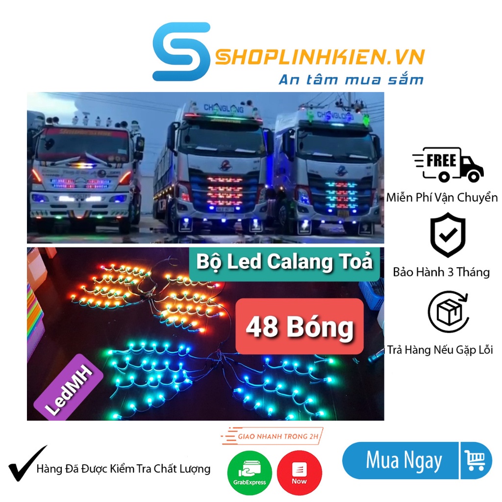 Bộ Đèn Led Gắn Mặt Nạ Xe Tải Siêu Đẹp (Nối Tiếp)❤️❤️Bộ Led Gắn Xe Tải❤️❤️Bộ Led Trang Trí Đầu Xe-ShopLinhKienM2M