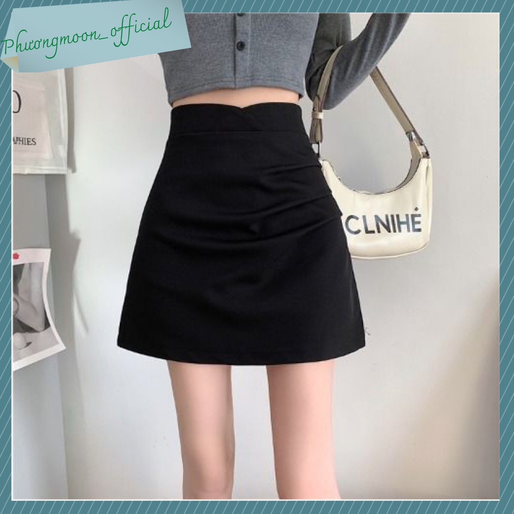 Chân váy chữ a HOTHIT, vải tuyết mưa, nhún eo tiểu thư sang chảnh