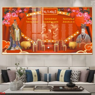 Tranh Laminate Tráng Gương - Lời Dạy Của Đức Khổng Tử