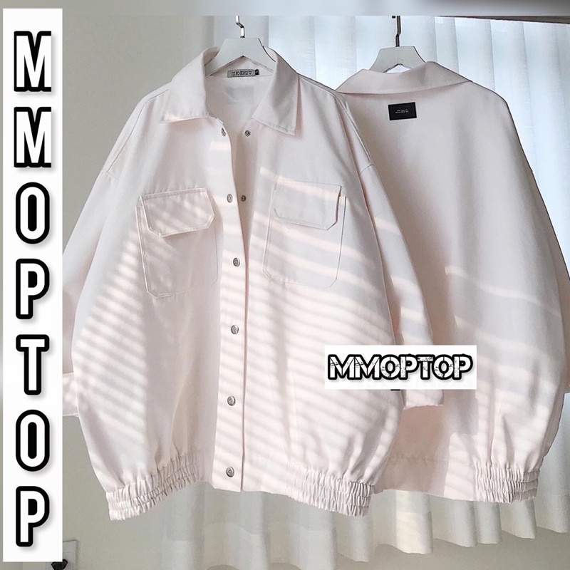 (Hàng có sẵn) Nika_Áo Khoác Kaki Form Rộng Bo Chun Cúc Bấm Hai Lớp Bomber Jacket Cực Đẹp (Ảnh thật ở cuối)