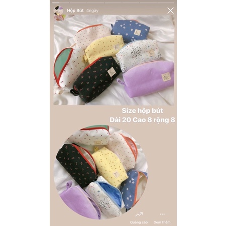 HỘP BÚT HOẠ TIẾT DỄ THƯƠNG - HANDMADE BY 1402.Sew